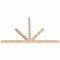 Ekena Millwork Saratoga Smooth Timber Gable Bracket, Douglas Fir, 96"W x 60"H x 3 1/2"D x 3 1/2"F, 15/12 Pitch GBW096X60X0404SAR00SDF - alternate 4